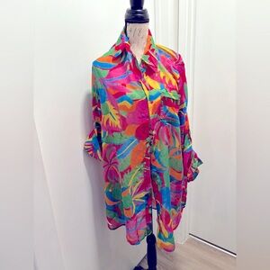 Violet Sky Colorful Tropical Shirt